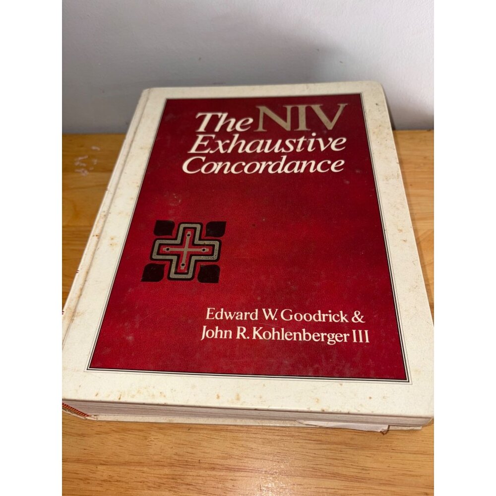 The NIV Exhaustive Concordance Hardcover Goodrick & Kohlenberger III Book 1990